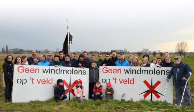 geen windmolens op het veld