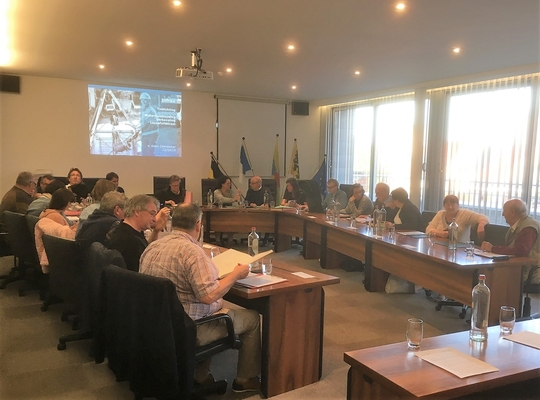 Gemeenteraad 23 april 2018 foto vlak voor de zitting, gemeenteraad van 23 april 2018